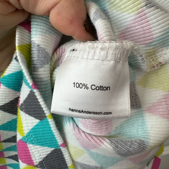 Hanna Andersson Girls Geometric Multicolor Tank Top (Size 100) - Picture 4 of 4